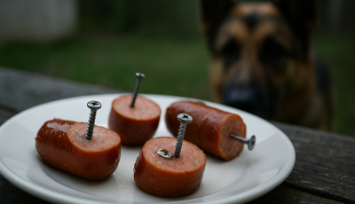F&eacute;mcsavarokkal t&ouml;lt&ouml;tt virslikkel akarta meg&ouml;lni haragosa kuty&aacute;it a kazinbarcikai f&eacute;rfi
