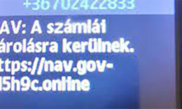 Vigy&aacute;zat, adathal&aacute;sz csal&oacute;k pr&oacute;b&aacute;lkoznak leh&uacute;zni a NAV nev&eacute;ben levelekkel, sms-ekkel!