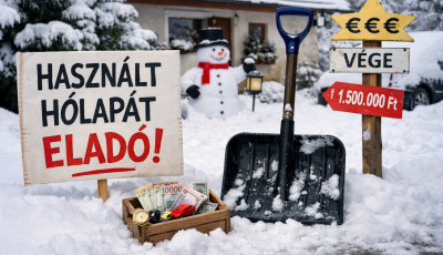 A szánkó után hiánycikk lett a hólapát is - van, aki 1,5 millióért árulja a sajátját