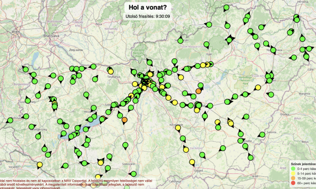 Itt a Holavonat.hu - Civilek p&oacute;tolt&aacute;k a le&aacute;ll&iacute;tott Vonatinf&oacute;t