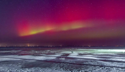 Soha nem látott sarki fény jelent meg a Balatonnál - VIDEÓ