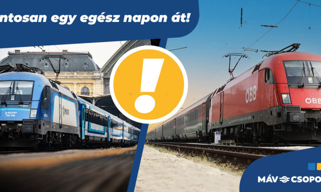 FIGYELEM! Egy napig pontosan j&aacute;rnak a M&Aacute;V vonatai
