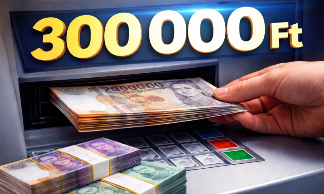 Dupl&aacute;j&aacute;ra nő az ingyenes ATM-es k&eacute;szp&eacute;nzfelv&eacute;tel: febru&aacute;r 1-től 300 ezer forint a havi keret